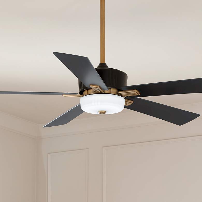Image 2 56" Kichler Icon Satin Black LED Indoor Ceiling Fan