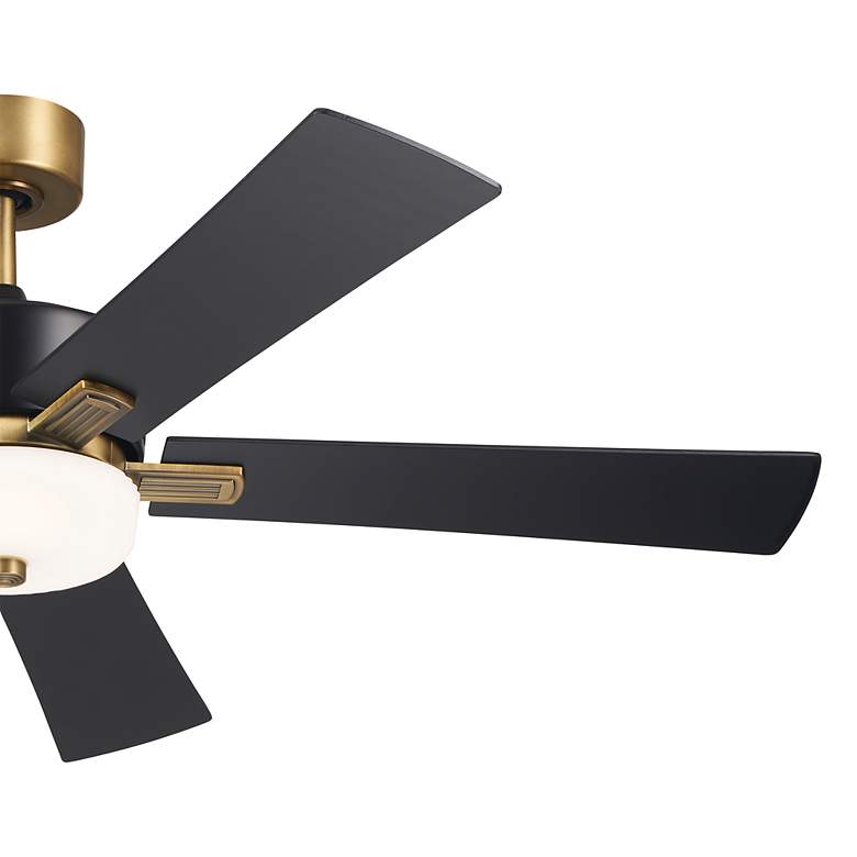 Image 4 56" Kichler Icon Satin Black LED Indoor Ceiling Fan more views