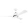 56" Kichler Incus White LED Ceiling Fan with Wall Control