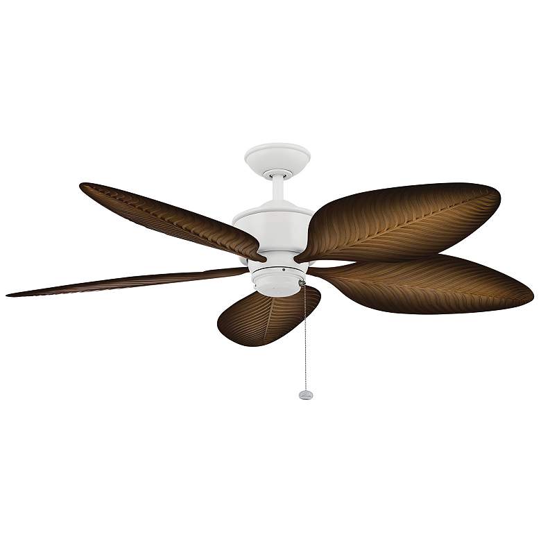 Image 2 56" Kichler Nani Matte White Ceiling Fan with Pull Chain