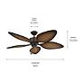 4_56" Kichler Nani Satin Natural Bronze Ceiling Fan more views