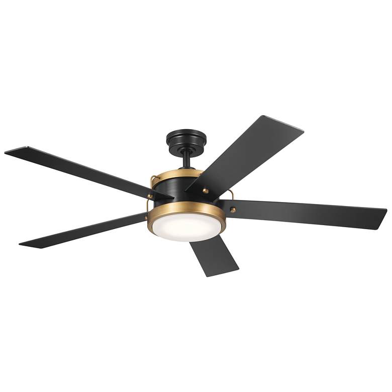 Image 1 56 inch Kichler Salvo LED 5-Blade Ceiling Fan