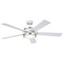 56" Kichler Salvo LED White Finish 5-Blade Ceiling Fan