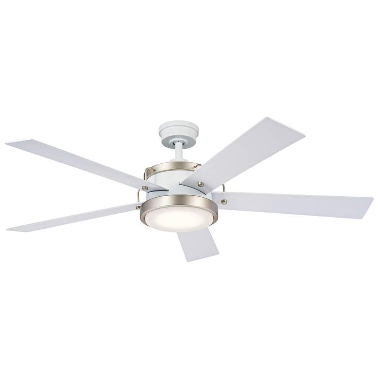 Image 2 56" Kichler Salvo White LED Ceiling Fan
