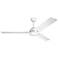 56" Kichler Todo Textured White Modern Ceiling Fan with Wall Control