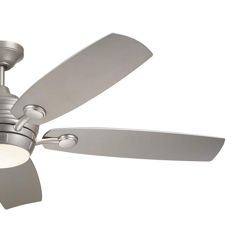 Image 5 56" Kichler Tranquil Brushed Nickel LED Damp Ceiling Fan with Remote more views