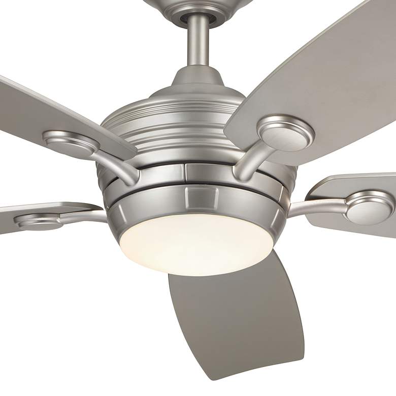 Image 4 56" Kichler Tranquil Weather+ Brushed Nickel LED Remote Ceiling Fan more views
