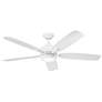 56" Kichler Tranquil Weather+ White LED Wet Ceiling Fan with Remote