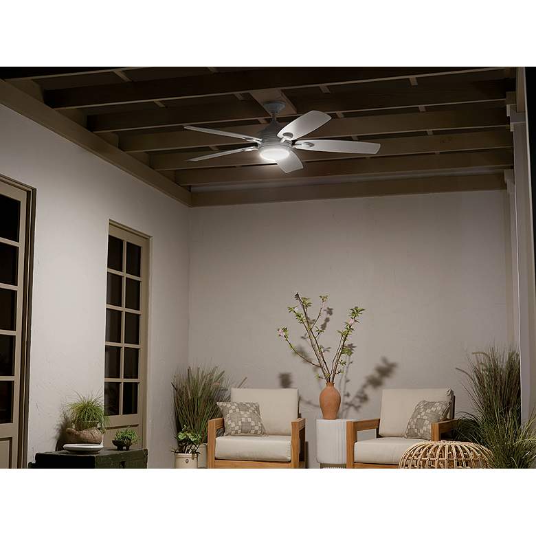 Image 6 56" Kichler Tranquil Weather+ White LED Wet Ceiling Fan with Remote more views