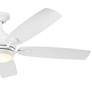 5_56" Kichler Tranquil White LED Damp Ceiling Fan with Remote more views