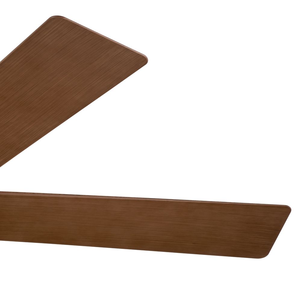 56" Kichler Verdi Anvil Iron LED Damp Rated Ceiling Fan with Remote in scene