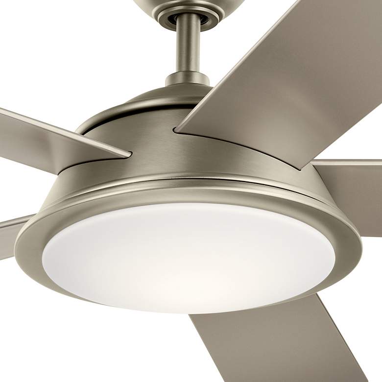 Image 5 56 inch Kichler Verdi Brushed Nickel Damp LED Ceiling Fan with Remote more views