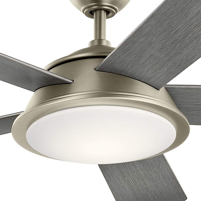 Image 6 56 inch Kichler Verdi Brushed Nickel Damp LED Ceiling Fan with Remote more views