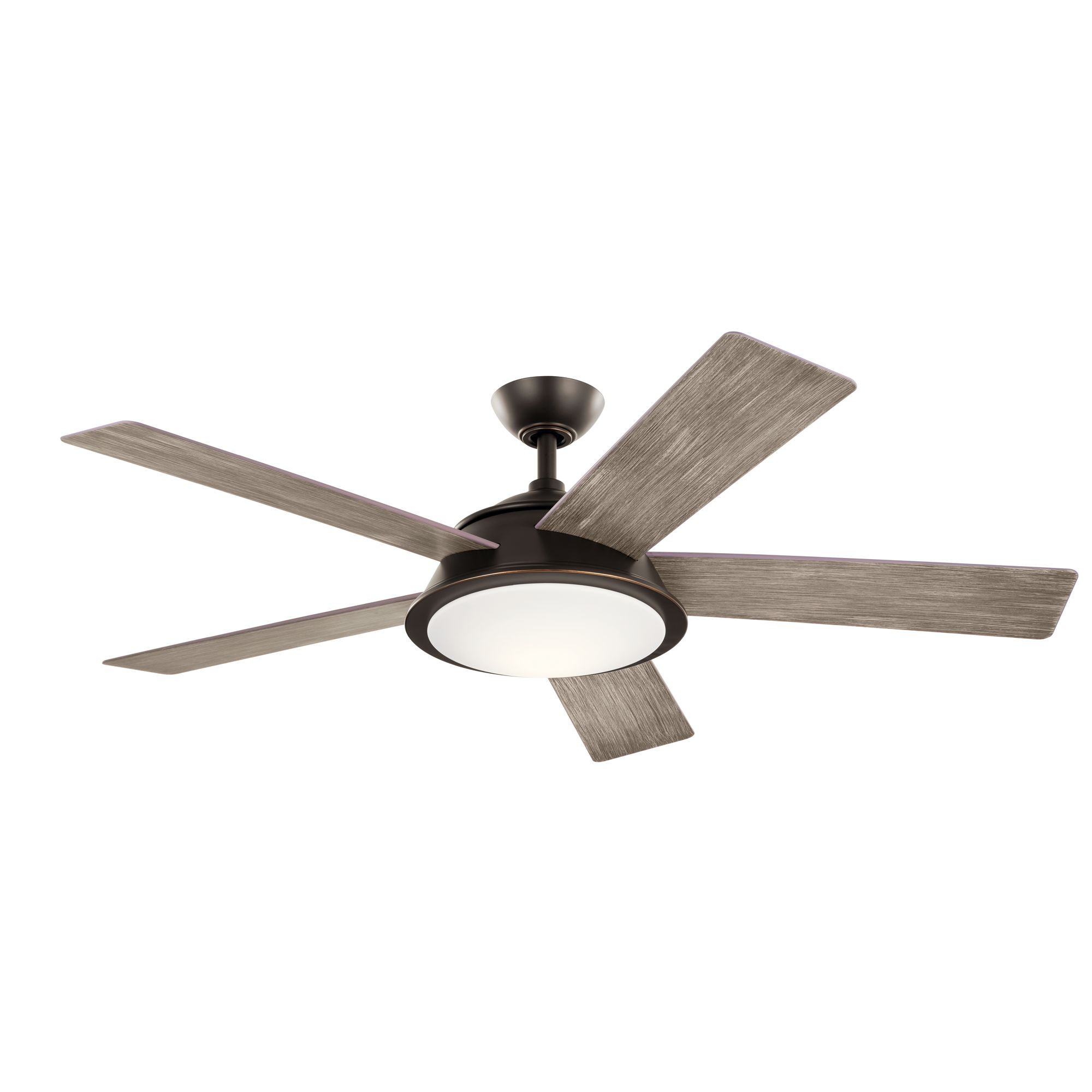 Image 4 56" Kichler Verdi Olde Bronze Damp Rated LED Ceiling Fan with Remote more views