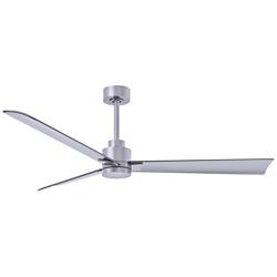56&quot; Matthews Alessandra 3-Blade Brushed Nickel Ceiling Fan with Remote