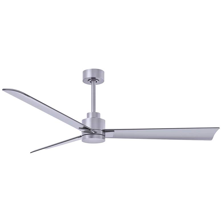 Image 1 56" Matthews Alessandra 3-Blade Brushed Nickel Ceiling Fan with Remote