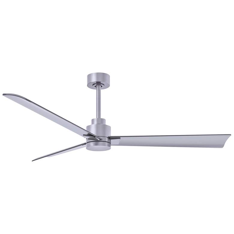 Image 1 56 inch Matthews Alessandra 3-Blade Brushed Nickel Ceiling Fan with Remote