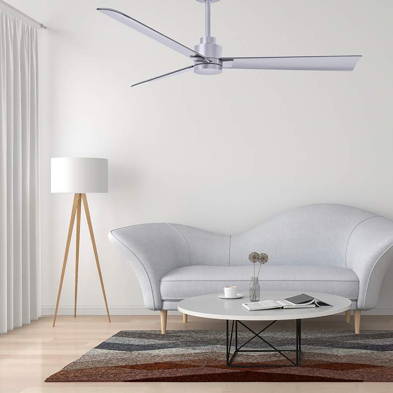 Image 5 56" Matthews Alessandra 3-Blade Brushed Nickel Ceiling Fan with Remote more views