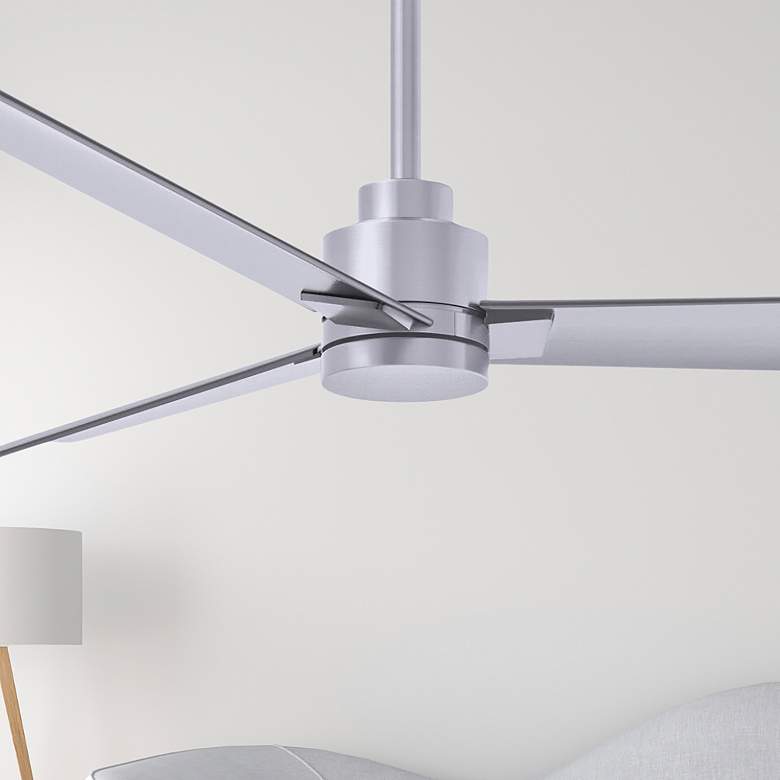 Image 6 56" Matthews Alessandra 3-Blade Brushed Nickel Ceiling Fan with Remote more views