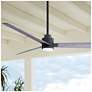 56" Matthews Alessandra Black and Barnwood LED Ceiling Fan with Remote