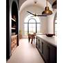 5_56" Matthews Alessandra Brass and Matte Black Ceiling Fan with Remote more views