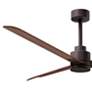 5_56" Matthews Alessandra Bronze and Walnut Ceiling Fan with Remote more views