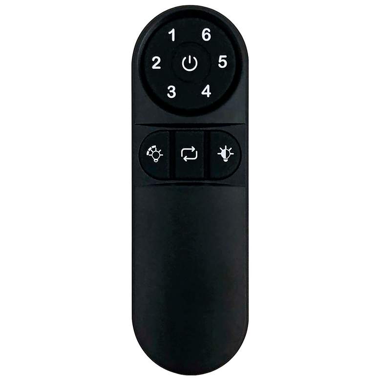 Image 3 56" Matthews Alessandra Matte Black Gray Ash Ceiling Fan with Remote more views