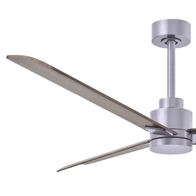 Image 4 56" Matthews Alessandra Nickel and Gray Ash Ceiling Fan with Remote more views