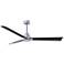 56" Matthews Alessandra Nickel and Matte Black Ceiling Fan with Remote