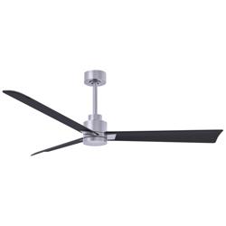 56&quot; Matthews Alessandra Nickel and Matte Black Ceiling Fan with Remote