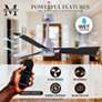 56" Matthews Alessandra Nickel and Matte Black Ceiling Fan with Remote