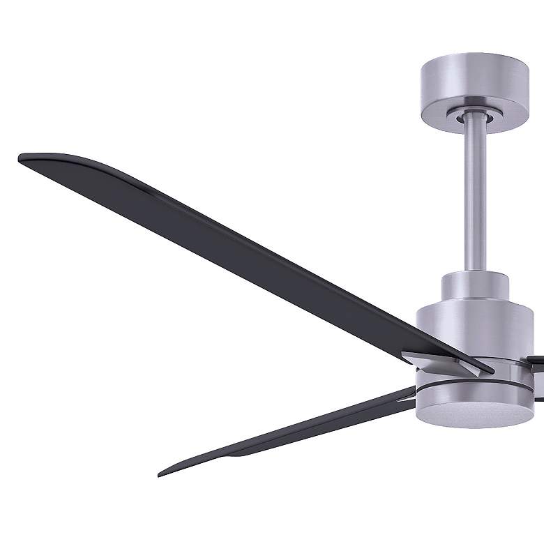 Image 4 56" Matthews Alessandra Nickel and Matte Black Ceiling Fan with Remote more views