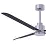 4_56" Matthews Alessandra Nickel and Matte Black Ceiling Fan with Remote more views