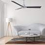 5_56" Matthews Alessandra Nickel and Matte Black Ceiling Fan with Remote more views