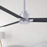 6_56" Matthews Alessandra Nickel and Matte Black Ceiling Fan with Remote more views