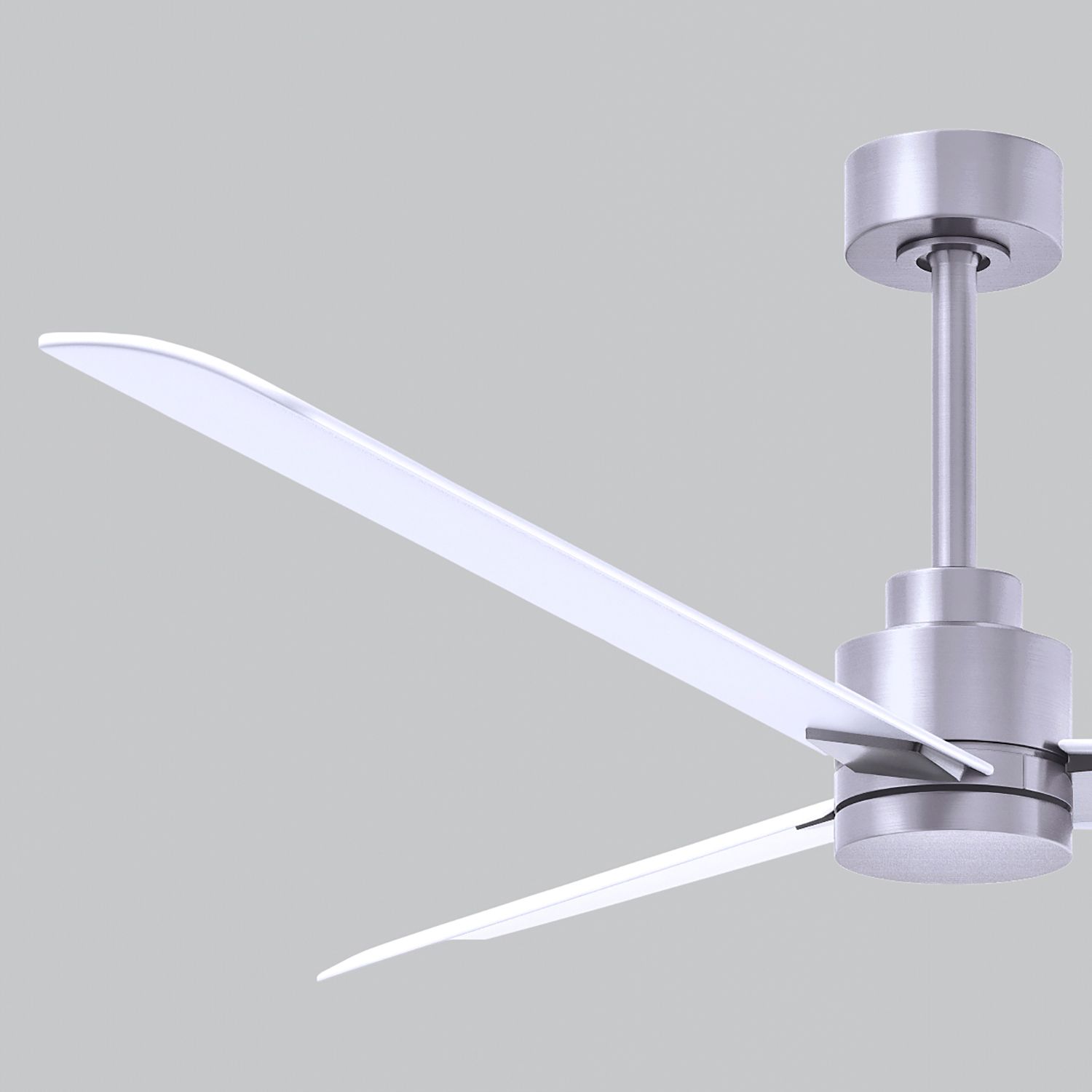 56" Matthews Alessandra Nickel and Matte White Ceiling Fan with Remote