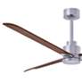 4_56" Matthews Alessandra Nickel and Walnut Ceiling Fan with Remote more views