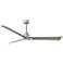 56" Matthews Alessandra Wet LED Nickel Ash Ceiling Fan with Remote