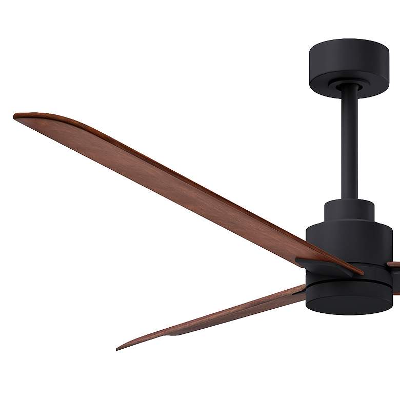 Image 4 56" Matthews Alessandra Wet Matte Black Walnut Ceiling Fan with Remote more views