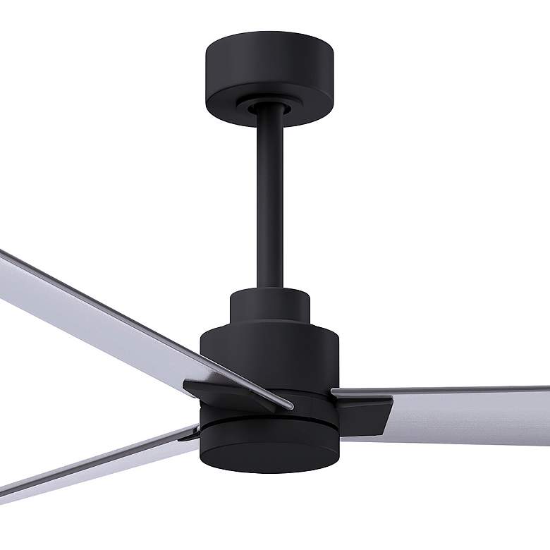 Image 3 56" Matthews Alessandra Wet Rated Black and Nickel Fan with Remote more views
