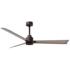 56" Matthews Alessandra Wet Rated Bronze Ash Ceiling Fan with Remote