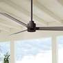 1_56" Matthews Alessandra Wet Rated Bronze Ash Ceiling Fan with Remote