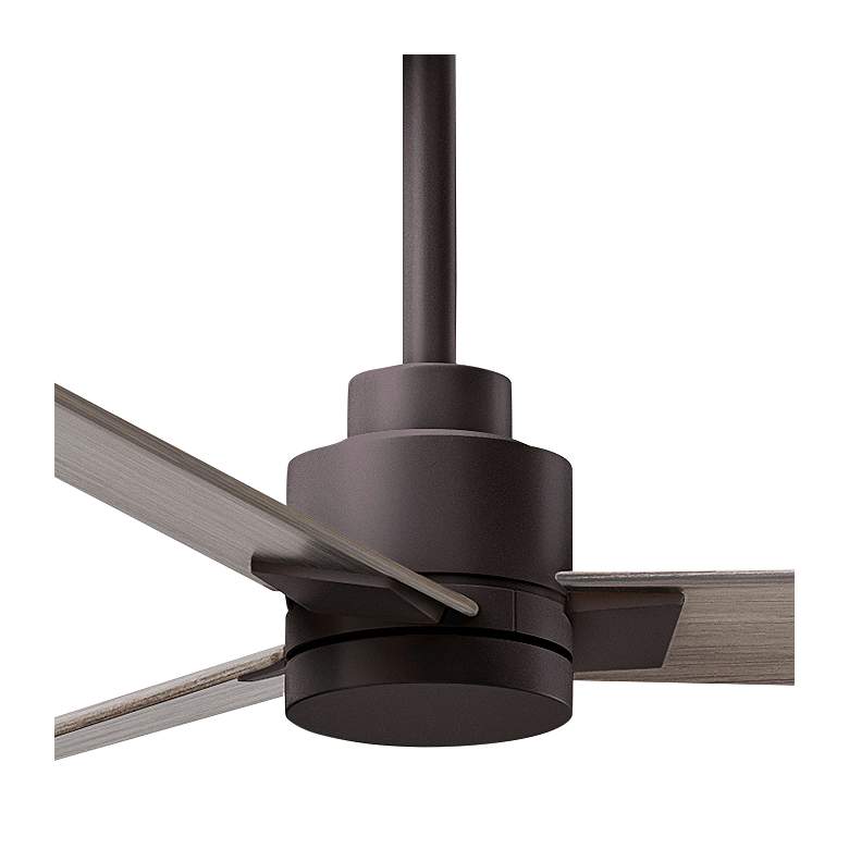 Image 2 56" Matthews Alessandra Wet Rated Bronze Ash Ceiling Fan with Remote more views