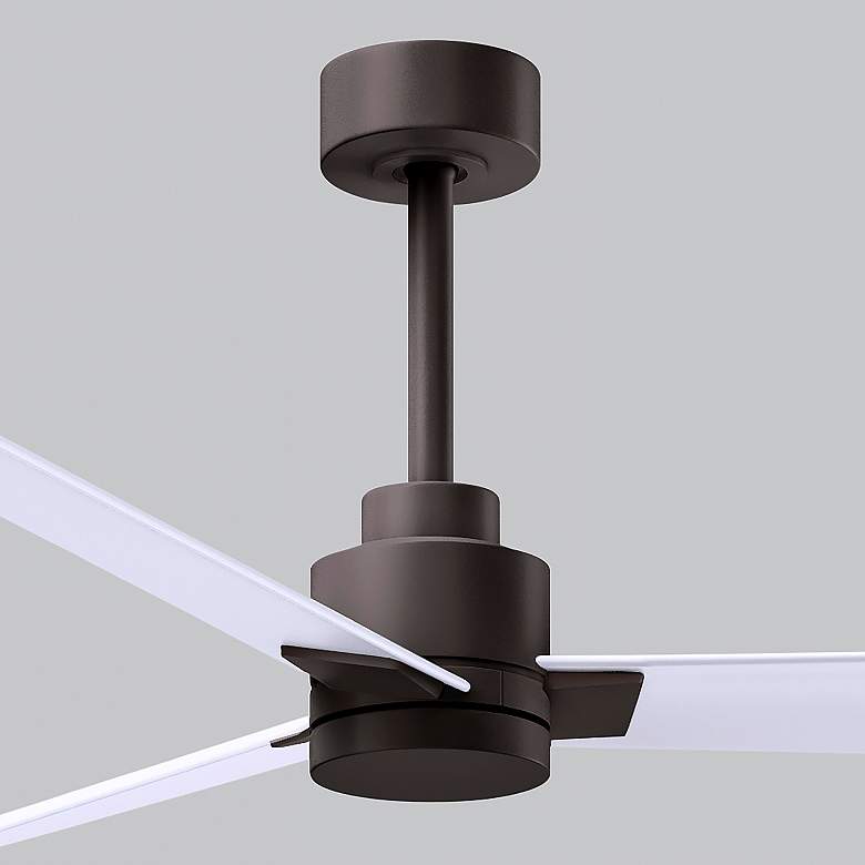 Image 7 56" Matthews Alessandra Wet Rated Bronze White Ceiling Fan with Remote more views