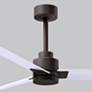 7_56" Matthews Alessandra Wet Rated Bronze White Ceiling Fan with Remote more views