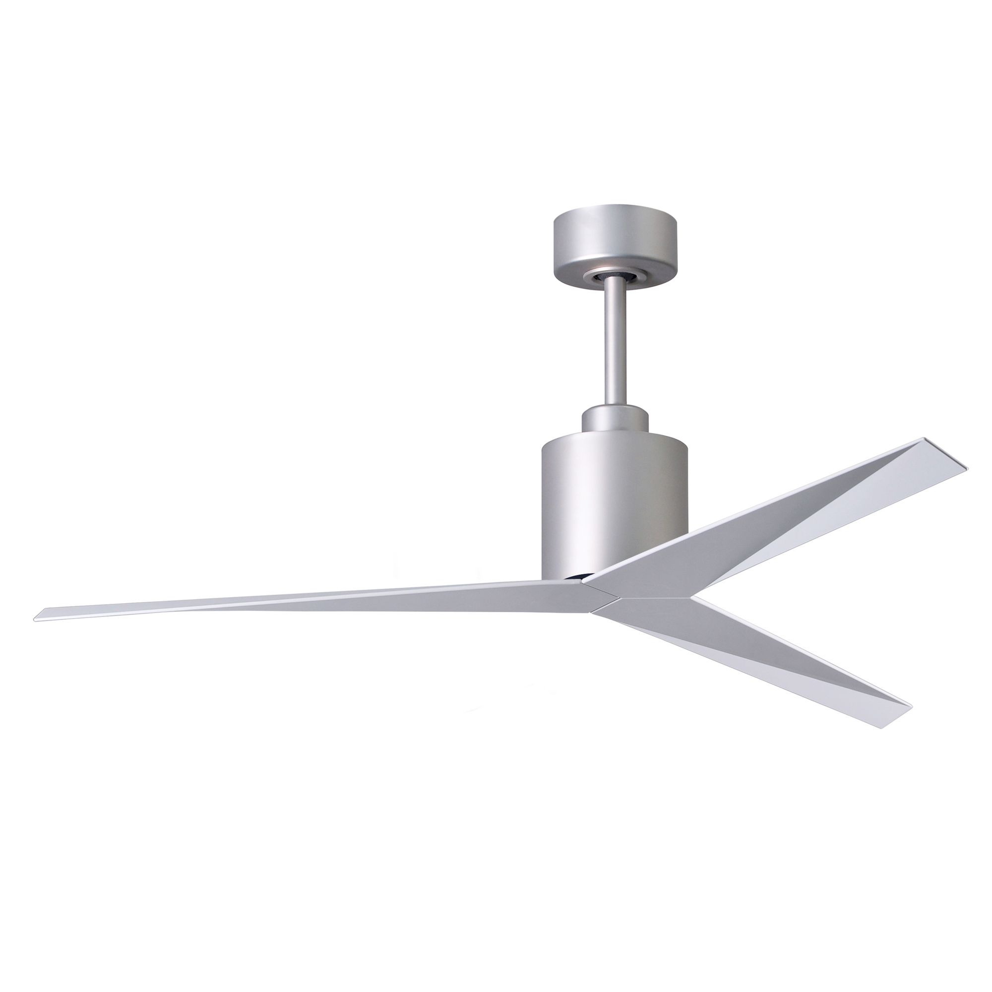 Image 2 56" Matthews Eliza Brushed Nickel Gloss White Modern Ceiling Fan more views