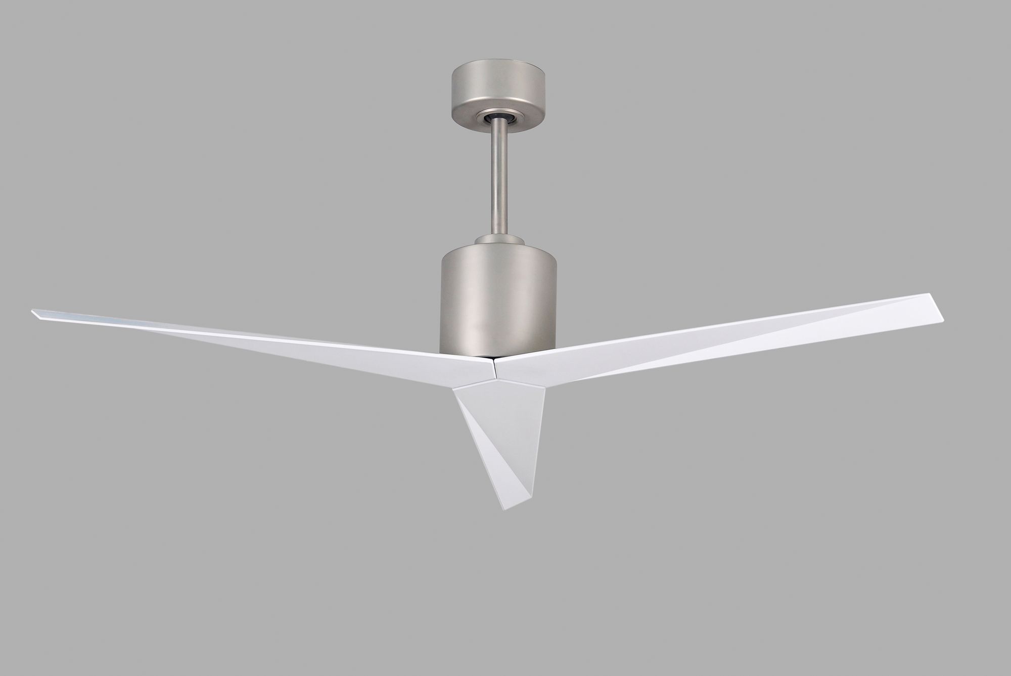 Image 5 56" Matthews Eliza Brushed Nickel Gloss White Modern Ceiling Fan more views