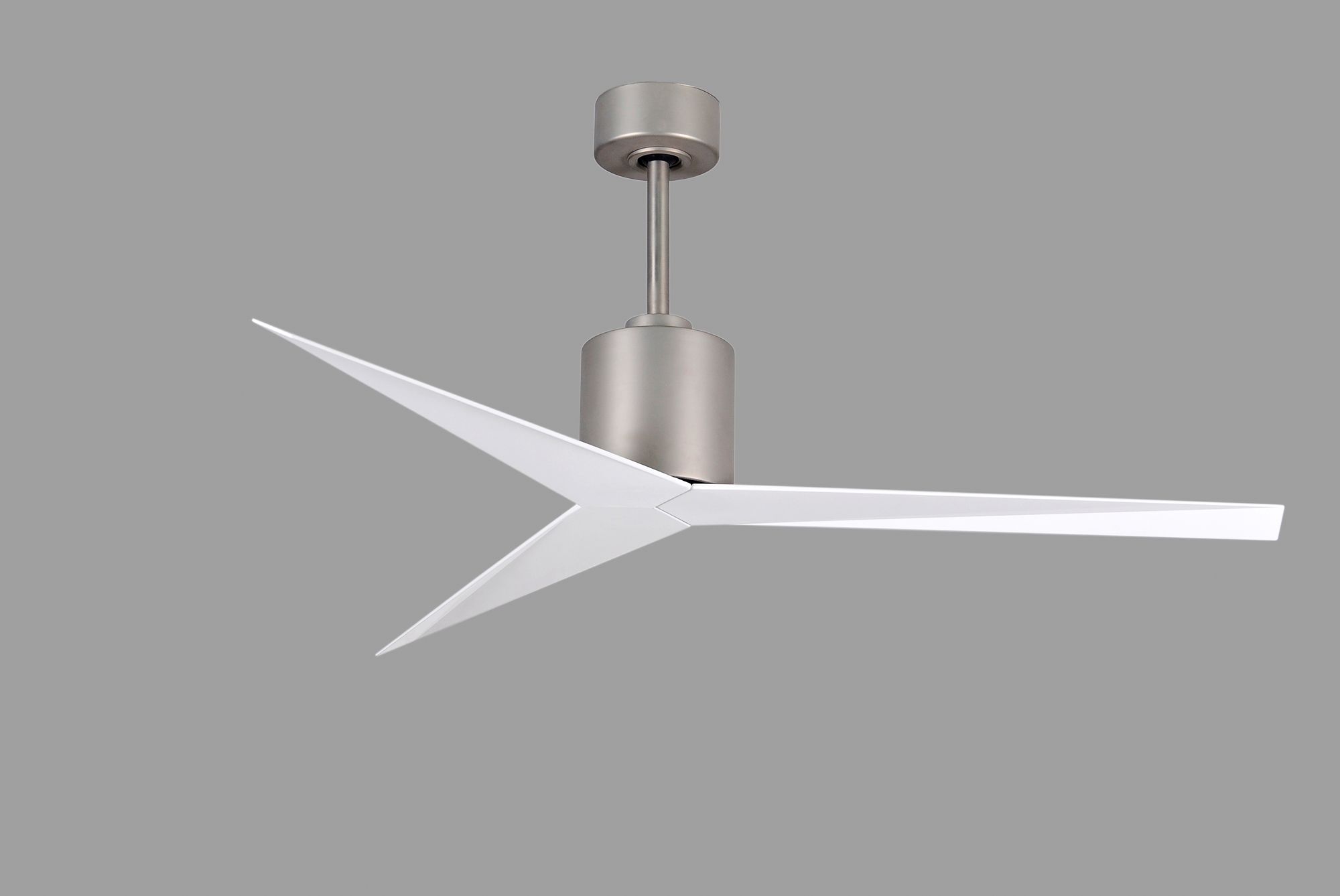Image 6 56" Matthews Eliza Brushed Nickel Gloss White Modern Ceiling Fan more views