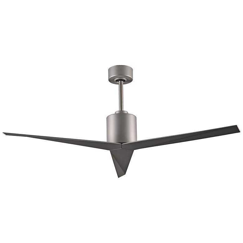Image 2 56 inch Matthews Eliza Brushed Nickel Modern Ceiling Fan with Remote