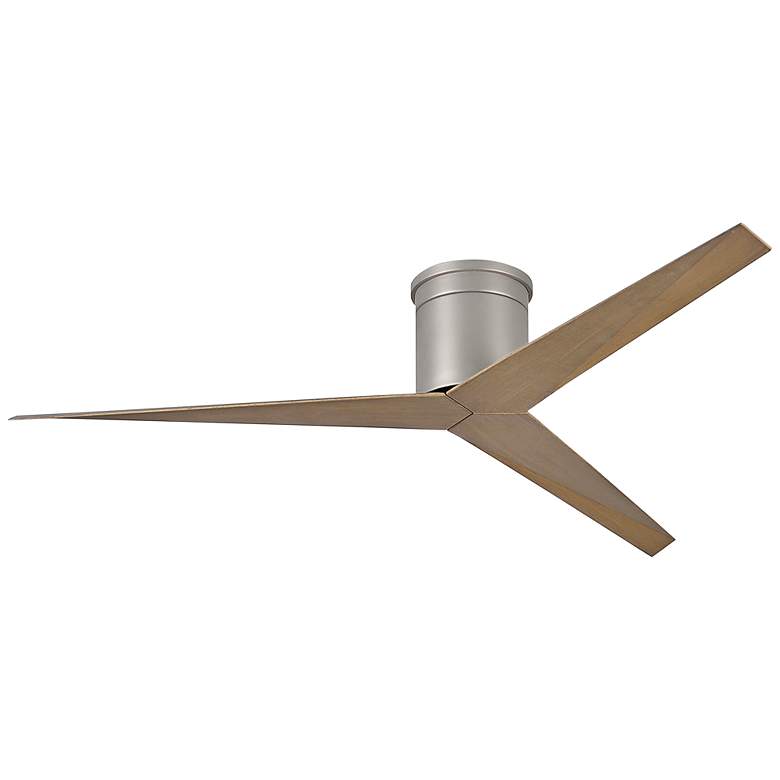 Image 1 56" Matthews Eliza-H Brushed Nickel Gray Ash Ceiling Fan